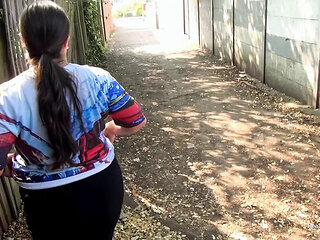 Chubby British MILF Kimberly Scott Public Outdoor Pissing & Flashing - Amateur Brunette Thick Ass