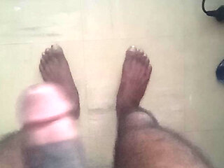 Jim is going to play and jerk off his dick and is going to explode a big load