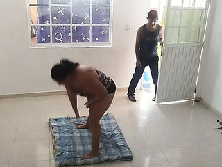 Perverted Stepdad Helps Me With Exercises Then Fucks Me Hard With His Big Cock And Cums All Over My Face