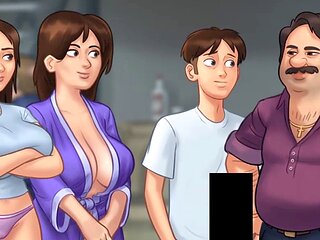 Steamy mafia action with a busty brunette MILF