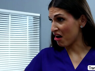 My MILF patient was caught riding a nurses dick