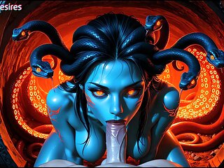 Medusa's Sexy Gaze. Ai-generated
