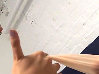 Dark Haired Slut Licking Some Clean and Sexy Feet