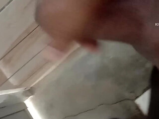 Step Brother handjob by wathing see the step sister