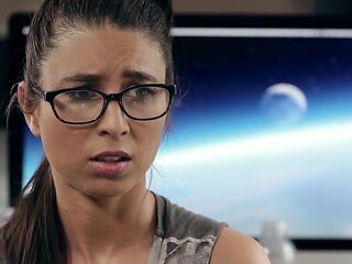 Slutty lezzie MILF Celeste Star seduces her nerdy stepsister