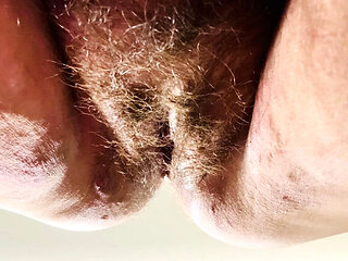 Hairy German Girl Gets Deep Creampie in Closeup Doggy Style