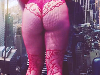 A Bitch in Red Stockings with a Big Ass Fucked Bitch