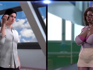 3D animated summer camp adventures with Loveskysan69real in a wild cartoon sex romp