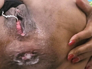 Anal Queen Amateur Gets Her Big Ass Punched Hard, Screaming & Begging for Creampie in Missionary