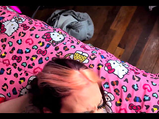 Maxxx Steele Matched on Tinder with Hot Goth Roommate, so Fuck Her Throat and Cum on Her Whore Face