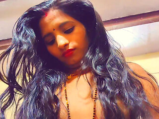 India Hot college girl front of husband Dropping pussy water video in Hindi Audio