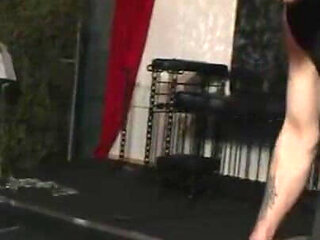 Humiliating chaining wax play