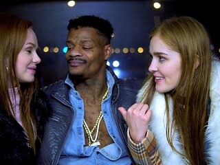 Jason's massive black dick pleases Ella and Jia in a steamy interracial threesome