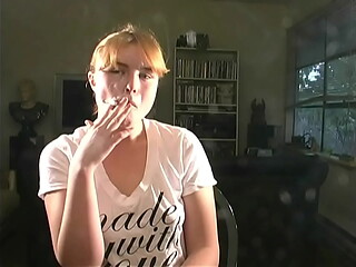 Katie 22 Yr Old Blonde SFW Non-Nude Smoking Clips