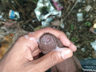 Indian Desi Boy outdoor CumShort  Masterbation