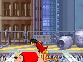 MUGEN: Mr. Incredible X Luffy