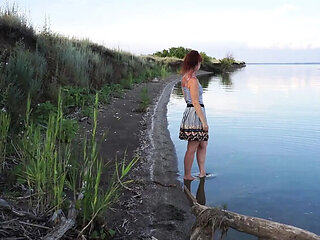 Natella Dance Nude River Bathing Outdoor - Amateur MILF StepMom Small Tits Posing