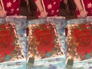 In Big Eyeglasses Asmr Acrylic Art Bloom in the Mist Part 2