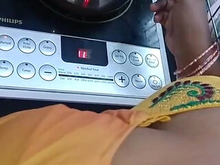 Making Tea in Hot Blouse