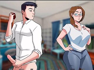 Dawn of Malice: stepson jerking multiple times on his stepmoms dirty panties, she caught him ep 9