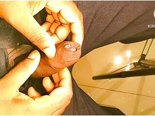 Desi Indian boy Arjun Babu enjoys a warm solo session with a cum shot