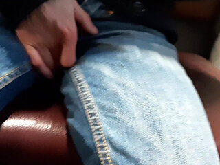 I masturbate riskily on a public train until I cum