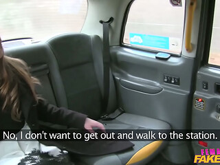 Posh Lesbian gets her Thrills from a Lesbian Taxi Driver - Female Fake Taxi