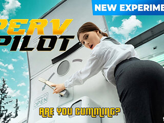 Aspiring Flight Attendant Hot Pearl Gets a Very Hands-on Interview with Perv Pilot