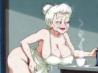 Ai Matures in Kitchens with Big Tits