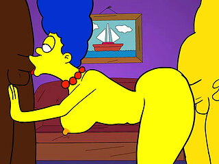 Marge Simspson Is Unfaithful to Her Husband with Carl