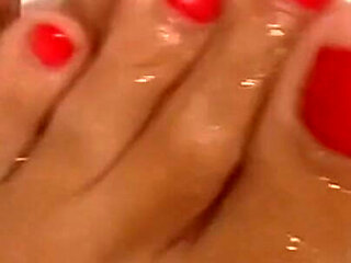 Foot Fetish - Long Legs in Bath