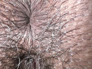 Asshole Beathing Extreme Closeup