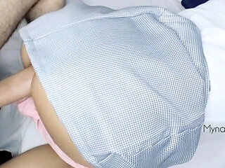 Pervert takes a schoolgirl to his house to fuck when mom is not at home