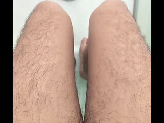 Solo Bathing Moment and Masturbation