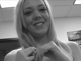 Blonde teen Sierras first erotic masturbation video