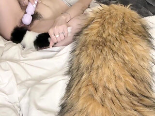 Putting in My Furry Tail Buttplug and Masturbating for You