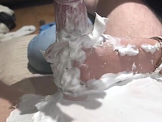 After Shaving His Cock