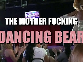 Big Black Cock Fucks Latina MILF in Dancing Bear Orgy Party