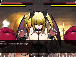 Vampire Queen's Strip Boxing Showdown Vs Jack Hoff - the Biggest Tits Vs the Biggest Fists