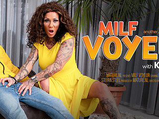 Milf Kitty Core Catches A Voyeur At Home And Shows Him Stuff He Never Forgets