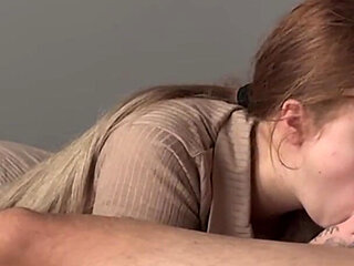 Skinny Girl with Meaty Pussy Fucks Herself!