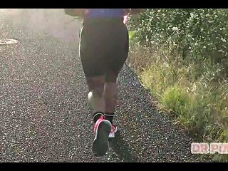 Redhead with a Giant Tail Filmed Training by His Lover