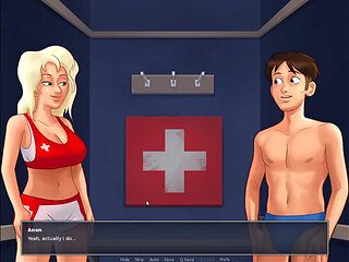 Horny Swim Trainner Cassie Loves Glory Hole Blowjob In Summertime Saga