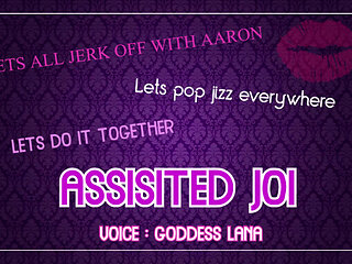 Assisted Masturbation Lets All Jerk off with Aaron and Pop Jizz Everywhere JOI
