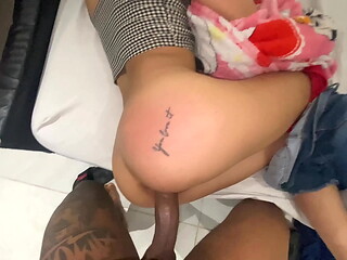 POV rica follada, me dio unos unos buenos sentones me puse cachondo y le dej&eacute_ la vagina llena de leche