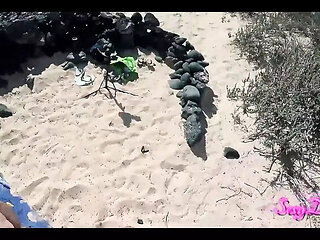 Sexydea's Beach Doggystyle POV: Hot BBW Fucking in Public with Big Booty