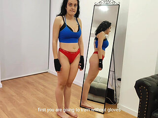 My First Boxing Day with My Personal Trainer Intro Scene