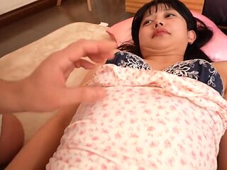 She straddles him and fucks him in cowgirl position, cumming inside him.