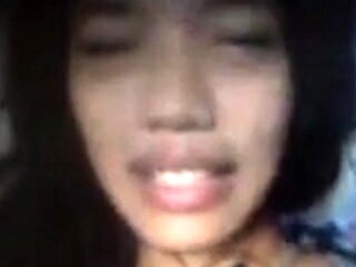 Skinny Asian Girl on a Video Call