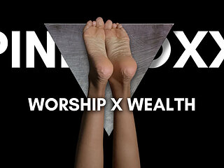 Worship My Feet and Stroke to Overflowing Wealth